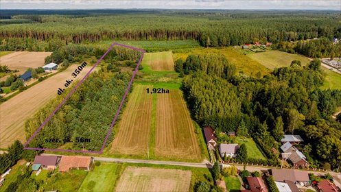 Działka rolna w otulinie Puszczy Knyszyńskiej. działka Czarna Wieś Kościelna, Cicha