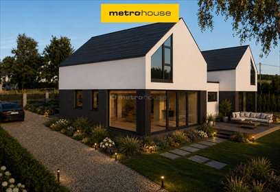Nowoczesny bliźniak 132 m² z dużą działką i pompą ciepła. dom Kaleń