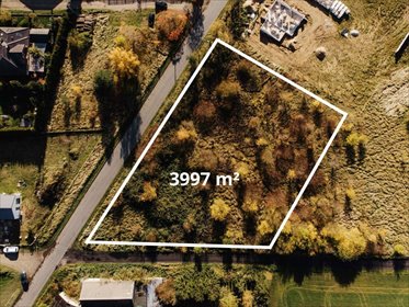Przestronna działka z WZ 4000 m² w Chabowie – media, asfalt działka Chabowo