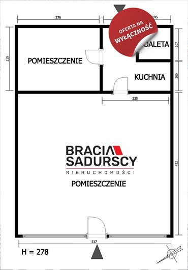 Lokal użytkowy na sprzedaż Kraków, Podgórze Duchackie, Kurdwanów, Halszki 42m2 Foto 3