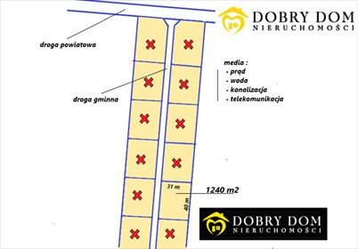 działka na sprzedaż 1240m2 działka Grabówka