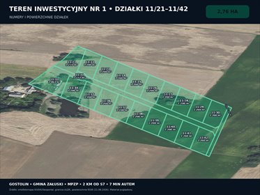Sprzedam działkę 27 581 m² pod zabudowę w Gostolinie działka Gostolin