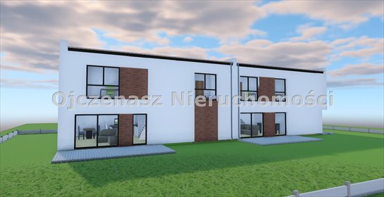Nowoczesny bliźniak z garażem i dużą działką - stan deweloperski dom Bydgoszcz, Miedzyń