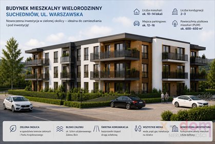 Działka inwestycyjna pod wielorodzinny projekt w Suchedniowie działka Suchedniów