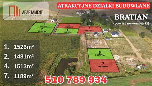 Działki budowlane w Bratianie, media, blisko miasta - polecam działka Bratian