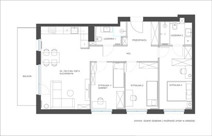 mieszkanie na sprzedaż 78m2 mieszkanie Warszawa, Wilanów, Adama Branickiego