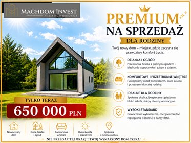 Sprzedam nowoczesny dom 89 m² w Dylewie koło Rypina dom Dylewo