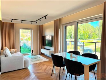 Zapraszam do nowoczesnego 43 m² mieszkania z ogródkiem i balkonem mieszkanie Porosły