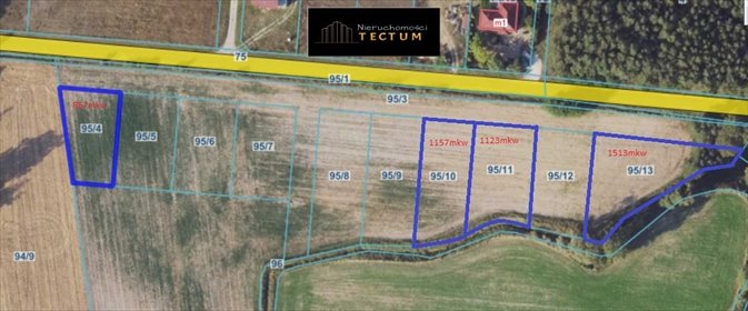 działka na sprzedaż 1157m2 działka Gorzewo