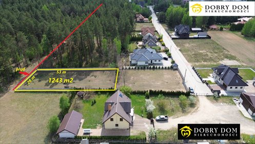 Działka budowlana 1243m² z mediami, gotowa pod dom działka Księżyno