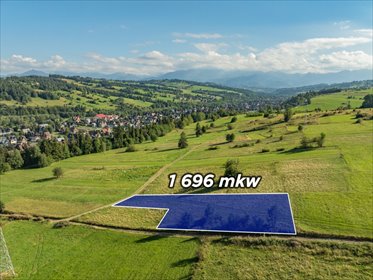 Działka 1696 m² z WZ - widok na Tatry w Białym Dunajcu działka Biały Dunajec