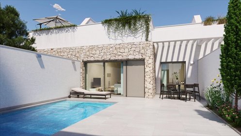 Nowoczesne domy semi-detached z prywatnym solarium i opcją basenu. dom Pilar de la Horadada, Costa Blanca