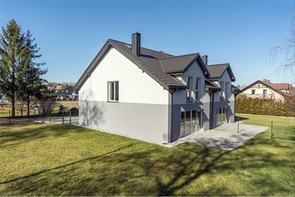 Nowoczesny bliźniak 140 m² z garażem i dużą działką dom Jasienica