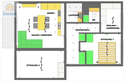 Zapraszam do 3-pokojowego mieszkania z balkonem w Sosnowcu mieszkanie Sosnowiec, Zagórze, Mielecka