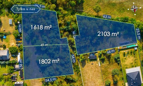 działka na sprzedaż 1802m2 działka Koniecpol, Łąkowa