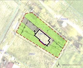 działka na sprzedaż 1085m2 działka Stanowice
