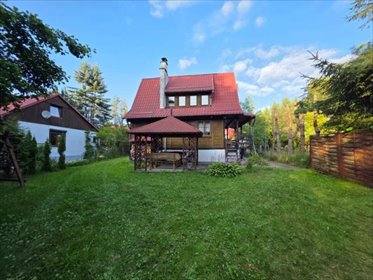 Drewniany domek 90 m2 z garażem i altaną - polecam! dom Wilkasy, Liliowa