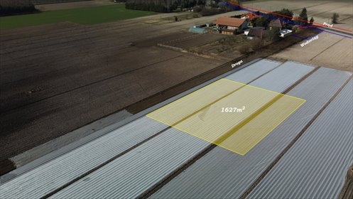 działka na sprzedaż 1627m2 działka Strojec