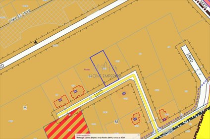 Działka 1199 m² w Ruscu - media przy granicy, plan M działka Rusiec, Owocowa