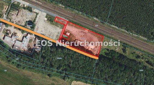 Do sprzedania działka przemysłowa 9 465 m² z budynkiem w Bąkowie działka Bąków, Tartaczna