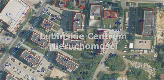 Działka budowlana 414 m² z mediami, do 10 m wysokości działka Lubin