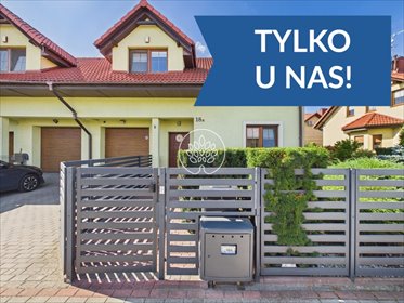 Przestronny dom bliźniak z ogrodem, kominkiem i garażem. dom Bydgoszcz, Czyżkówko