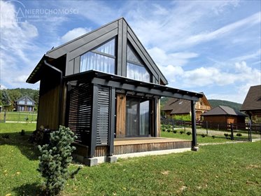 Nowoczesny domek w Wysowej-Zdroju z widokiem na góry dom Wysowa-Zdrój