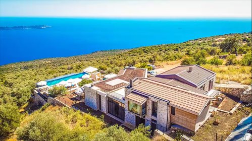 Luksusowy dom z widokiem na morze, basenem i aneksem dom Sarıbelen, Sarıbelen, Kaş, Antalya