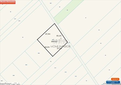 Działka pod zabudowę 4 budynków w Wilanowie, 3997 m² działka Warszawa, Wilanów, Powsin, Strumień