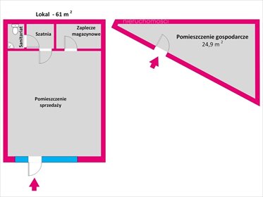 Lokal użytkowy na sprzedaż Rzeszów, Zagłoby 61m2 Foto 6