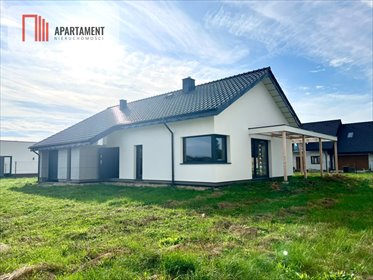 Nowy dom parterowy 126 m² z garażem i tarasem - polecam! dom Nowe Dąbie