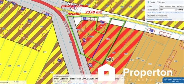 Do sprzedania działka inwestycyjna narożna z pełnym uzbrojeniem działka Opole Lubelskie, Dolna 2