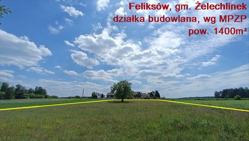 działka na sprzedaż 1500m2 działka Feliksów