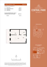 rzut mieszkanie na sprzedaż 39m2 mieszkanie Świdnica, Lipowa 14