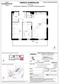 rzut mieszkanie na sprzedaż 72m2 mieszkanie Warszawa, Powstańców Śląskich