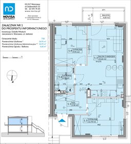 rzut mieszkanie na sprzedaż 55m2 mieszkanie Janczewice, Jedności