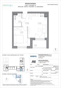 rzut mieszkanie na sprzedaż 40m2 mieszkanie Wrocław, Krzyki, Krakowska 112
