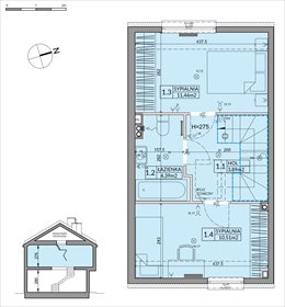 rzut dom na sprzedaż 66m2 dom Słomin, Piaseczyńska