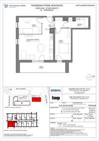 rzut mieszkanie na sprzedaż 60m2 mieszkanie Wrocław, Stare Miasto, Trzemeska