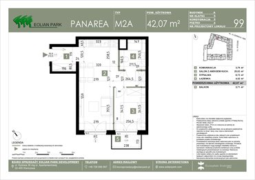 rzut mieszkanie na sprzedaż 42m2 mieszkanie Warszawa, Ursus, Ryżowa