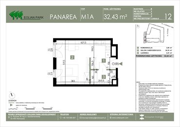 rzut mieszkanie na sprzedaż 32m2 mieszkanie Warszawa, Ursus, Ryżowa