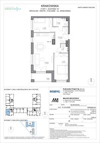 rzut mieszkanie na sprzedaż 68m2 mieszkanie Wrocław, Krzyki, Krakowska 112