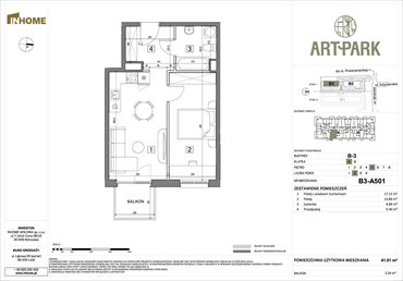 rzut mieszkanie na sprzedaż 41m2 mieszkanie Łódź, Polesie, Wołowa 4A