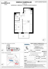 rzut mieszkanie na sprzedaż 45m2 mieszkanie Warszawa, Powstańców Śląskich