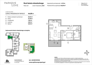 rzut mieszkanie na sprzedaż 45m2 mieszkanie Łódź, Bałuty-Doły, ul. Górnicza 12/14