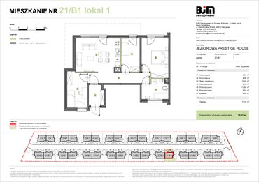 rzut mieszkanie na sprzedaż 70m2 mieszkanie Warszawa, Wawer, Jeziorowa