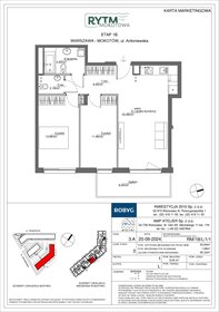 rzut mieszkanie na sprzedaż 64m2 mieszkanie Warszawa, Mokotów, Antoniewska 3B