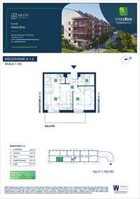 rzut mieszkanie na sprzedaż 39m2 mieszkanie Wrocław, Fabryczna, Stabłowice, Łomnicka
