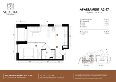 rzut mieszkanie na sprzedaż 43m2 mieszkanie Jelenia Góra, POZNAŃSKA 4