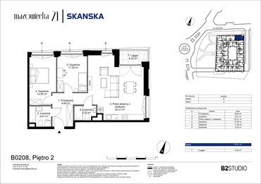 rzut mieszkanie na sprzedaż 74m2 mieszkanie Kraków, Krowodrza, ul. Mazowiecka 21